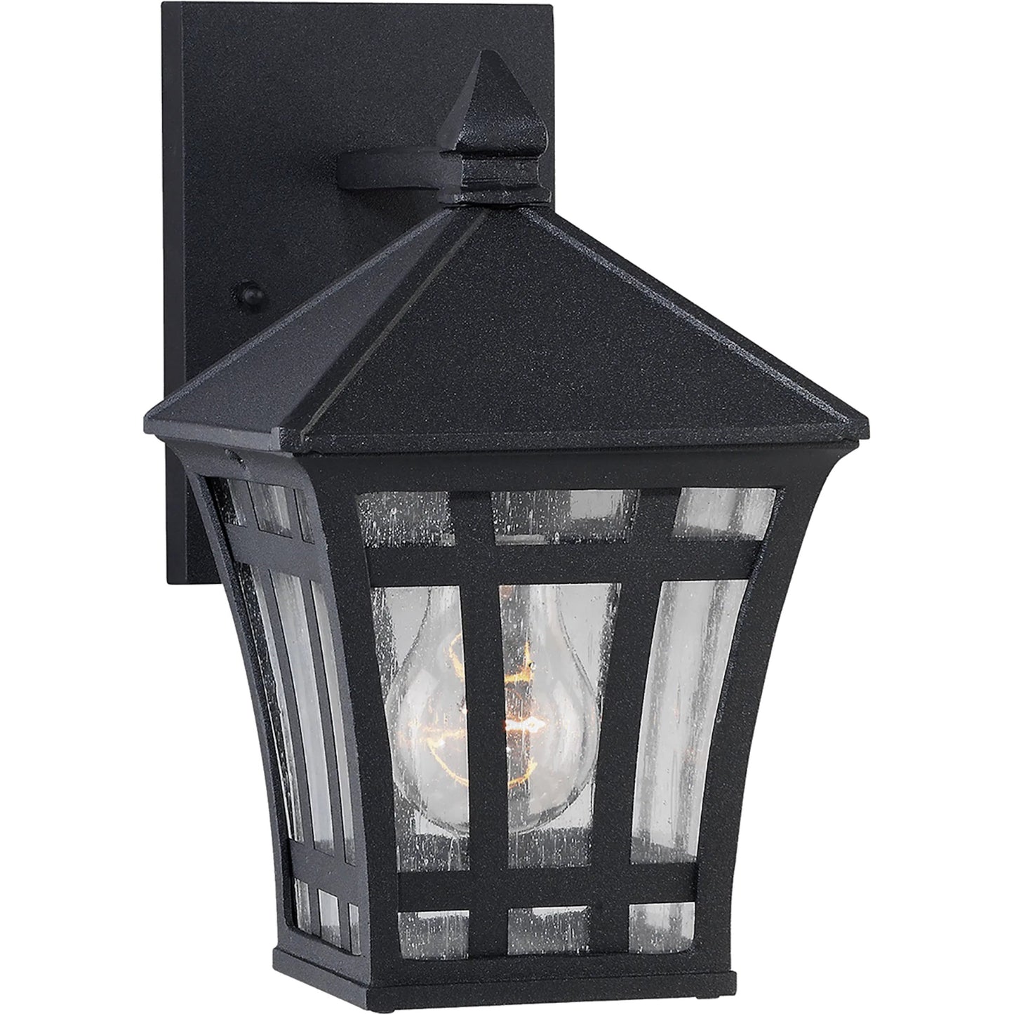 001 SI-2241758 | Primary Silo | Herrington One Light Outdoor Wall Lantern by Visual Comfort & Co. in black. Made from aluminum in a unique style.