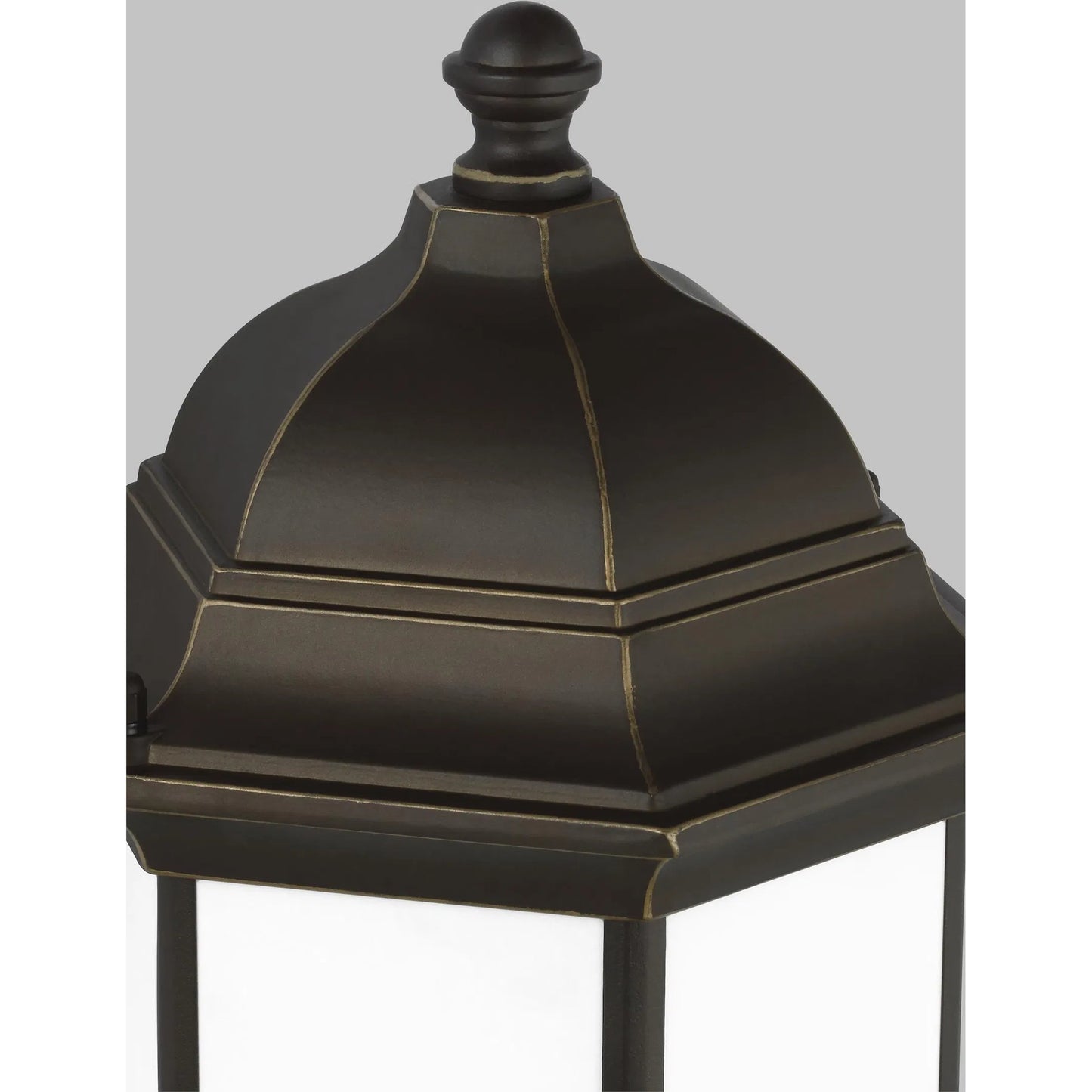 014 SI-2241793 | Closeup | Sevier Medium One Light Uplight Outdoor Wall Lantern by Visual Comfort & Co.. Made from die cast aluminum in a unique style.