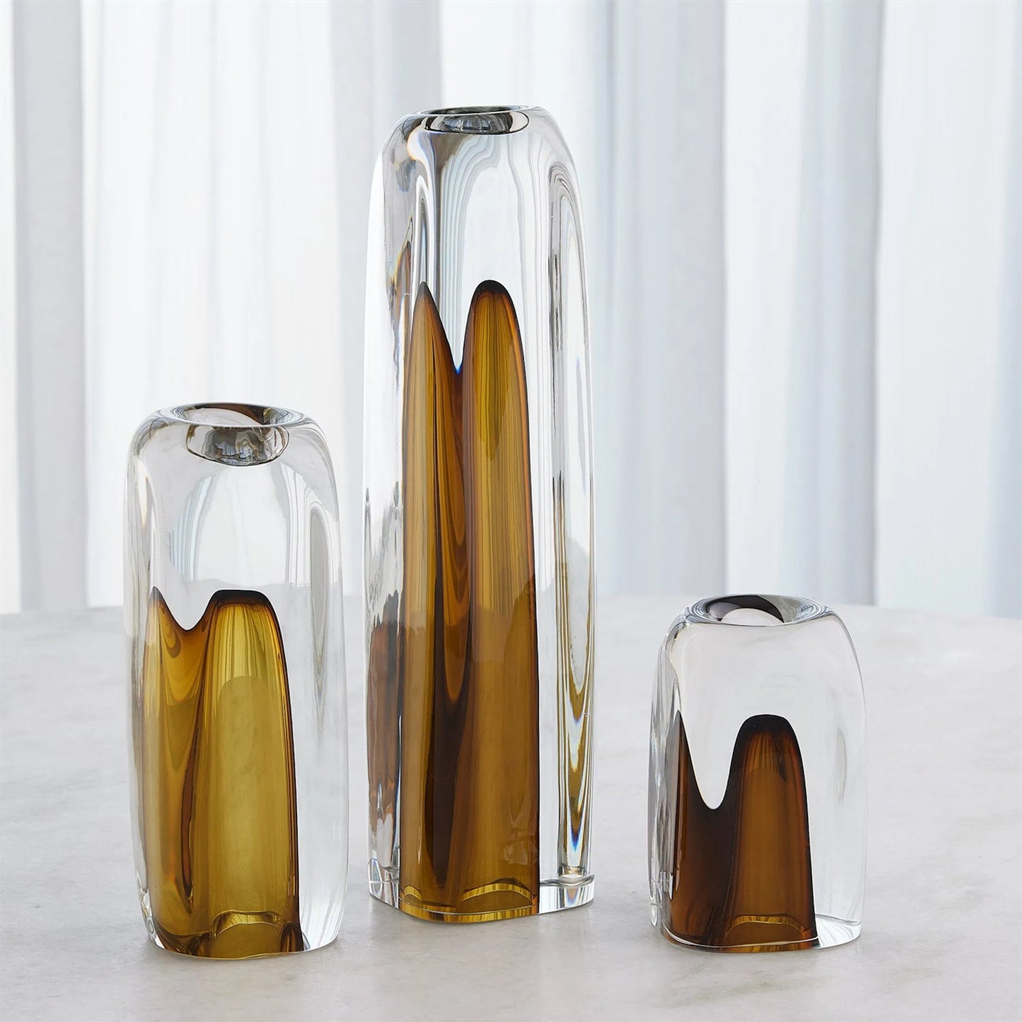 011 SI-2324602,SI-2324603,SI-2324604 | Additional Silo | Tower T-Lite Holders/Vases by Global Views in clear. Made from unique in a eclectic & global style.