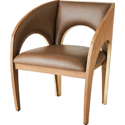 001 SI-2323081 | Primary Silo | Arches Occasional Chair by Global Views in nutmeg. Made from unique in a traditional style.