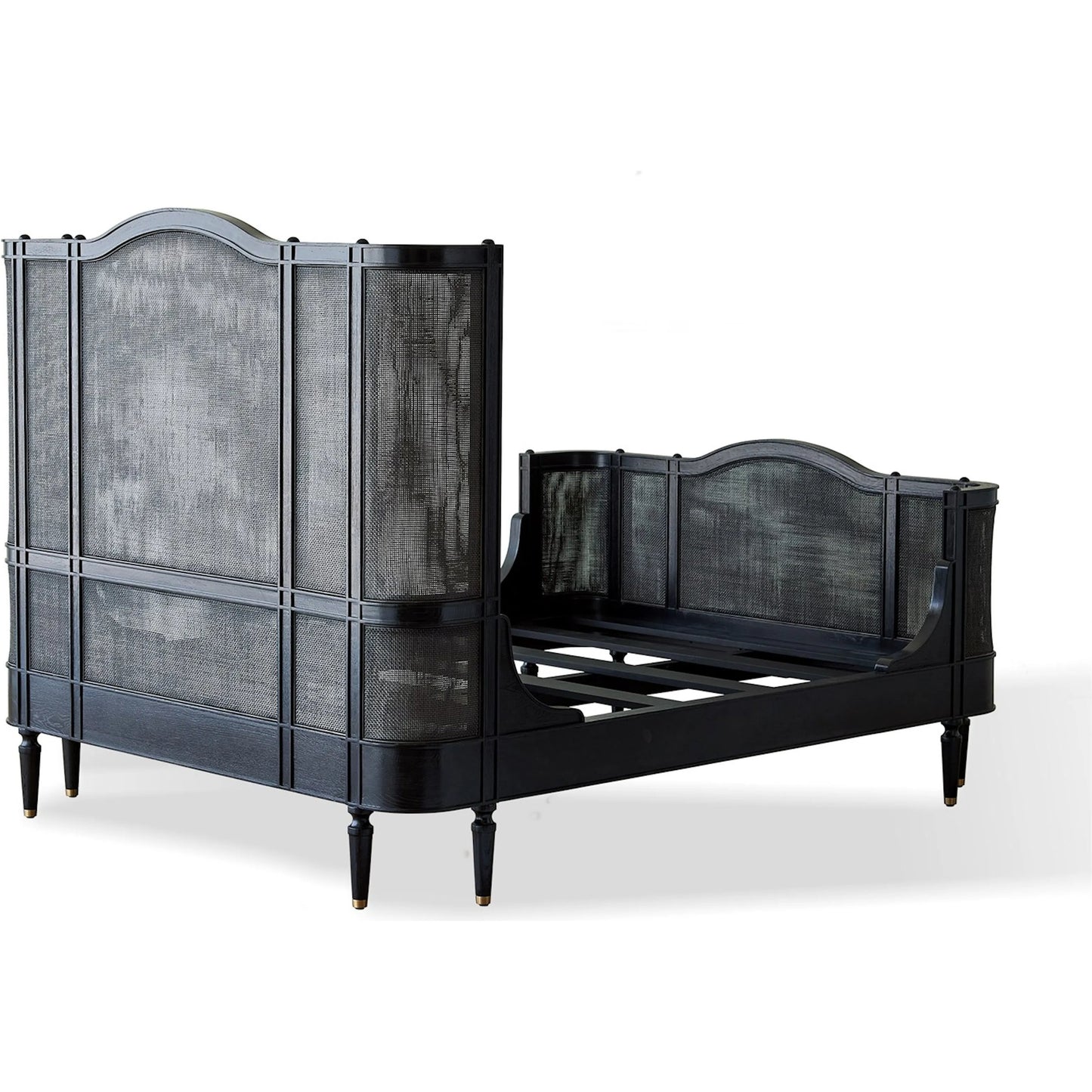 013 SI-2323832,SI-2323833 | Unknown | Josephine King Bed by Global Views in blackened oak. Made from unique in a unique style.