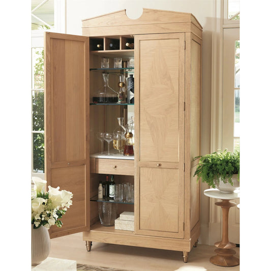 Directoire Tall Cabinet by Global Views in natural, red and marble. Made from unique in a transitional style.