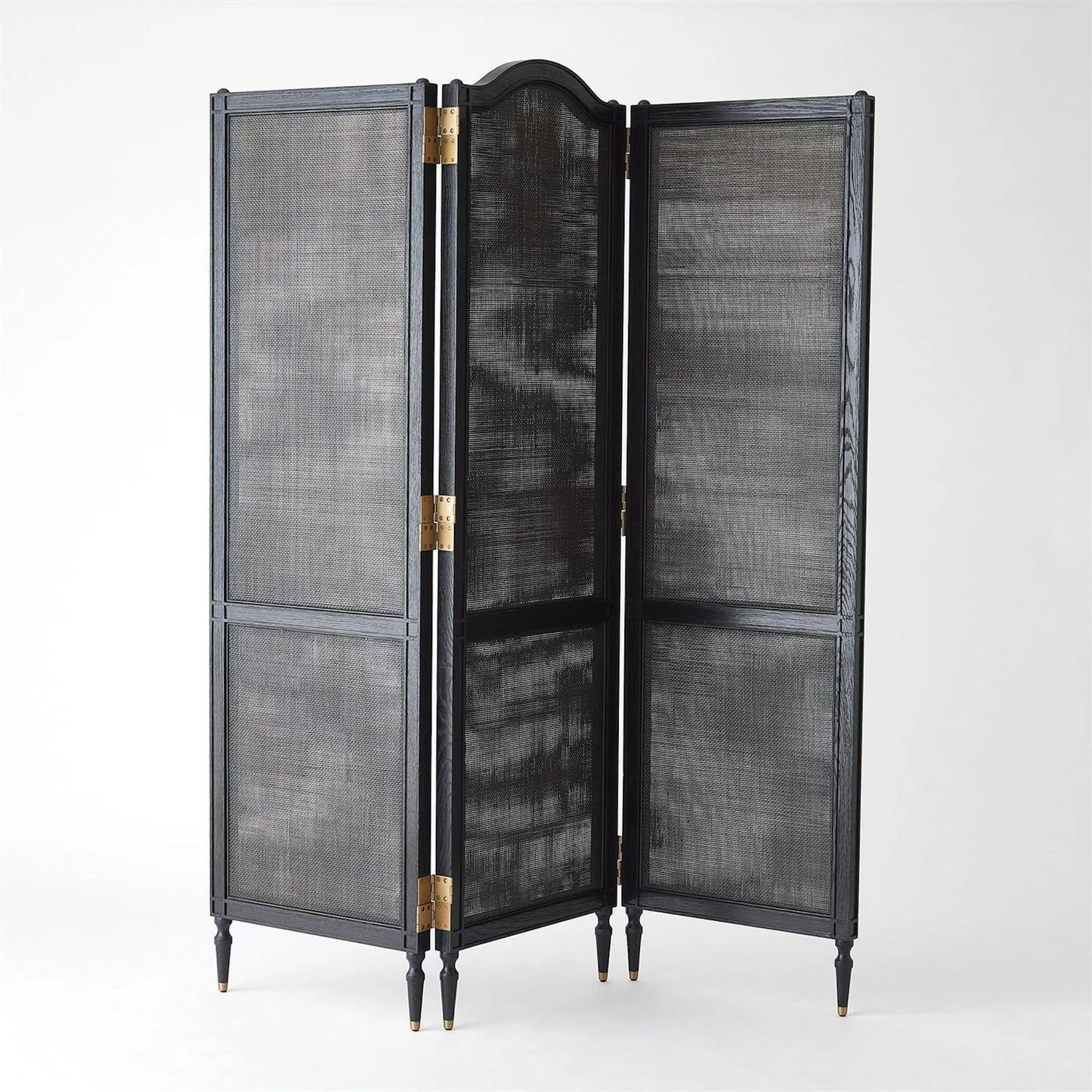 005 SI-2323841 | Additional Silo | Josephine Screen by Global Views in blackened oak. Made from unique in a transitional style.