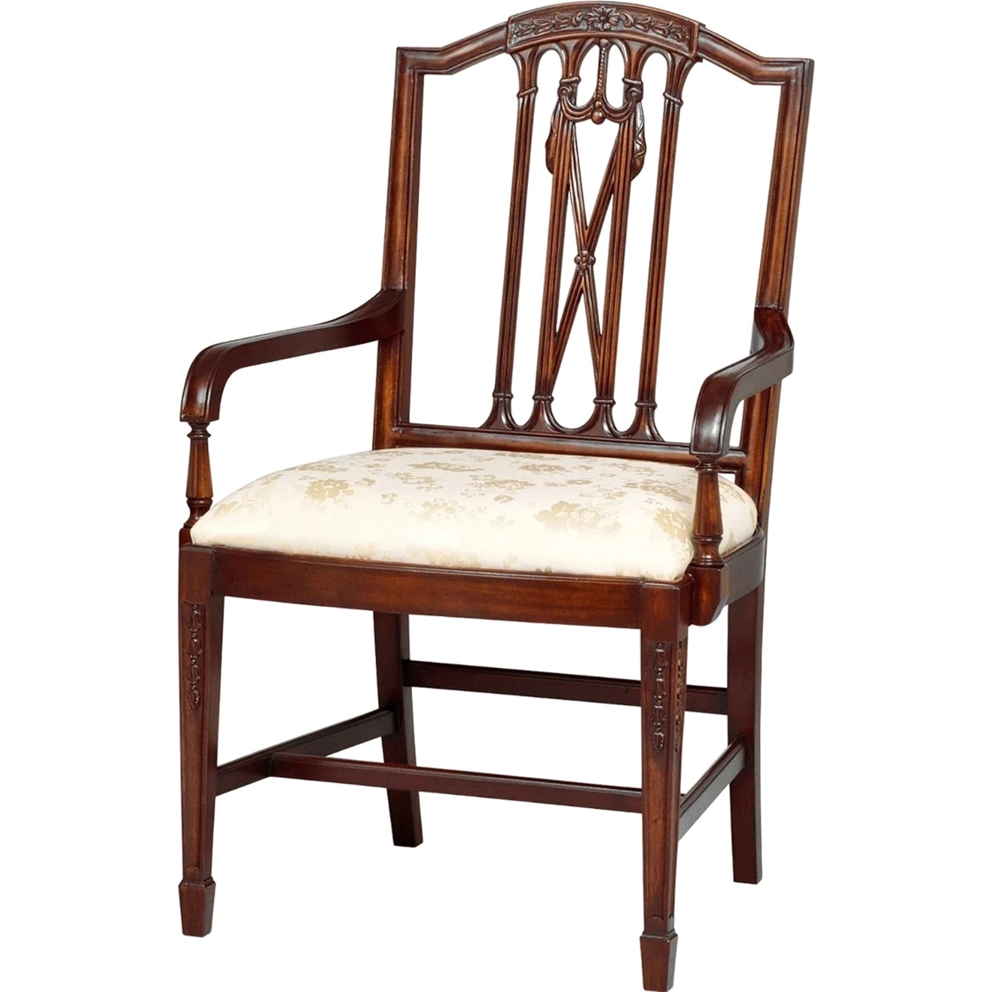 001 SI-2016050 | Primary Silo | Ox Arm Chair by Maitland-Smith. Made from unique in a traditional style.