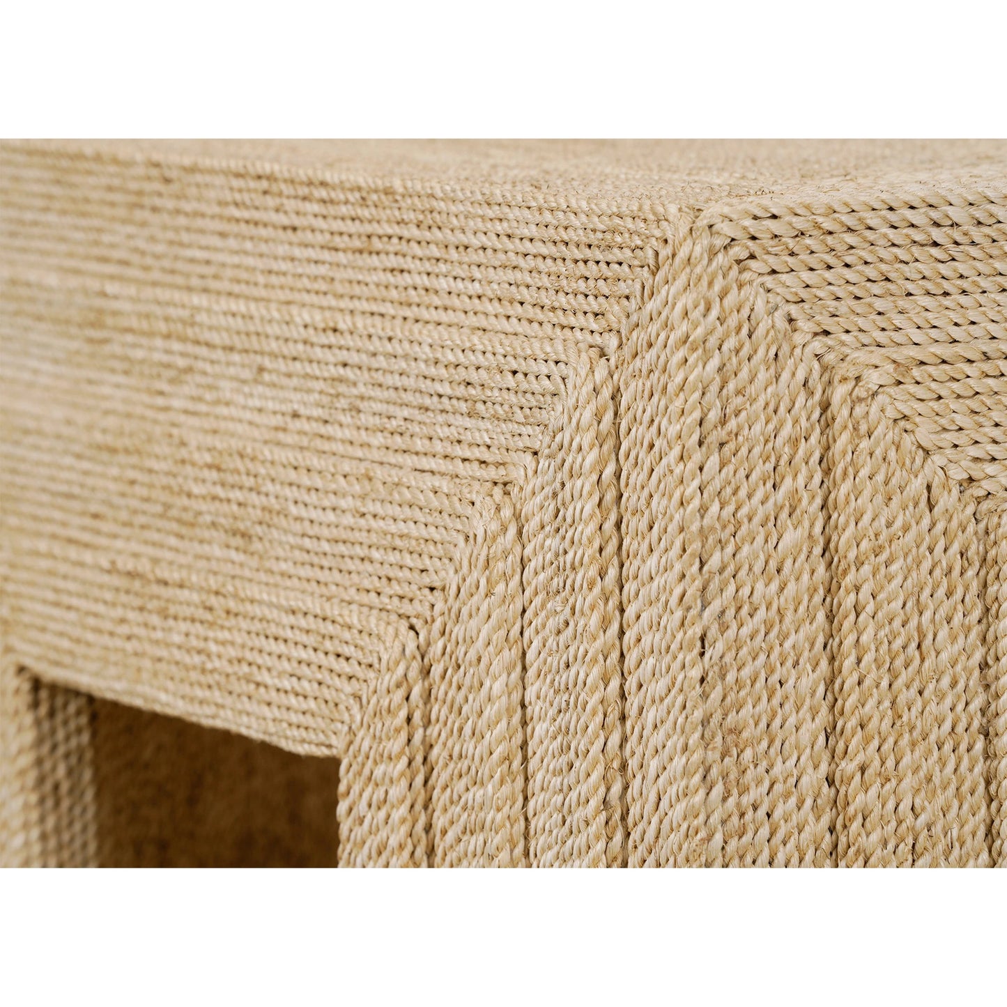 004 SI-2016110 | Closeup | Abaca End Table by Maitland-Smith. Made from unique in a modern style.