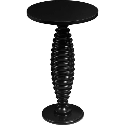 Hitchcock Accent Table by Maitland-Smith in black noir. Made from unique in a modern style.