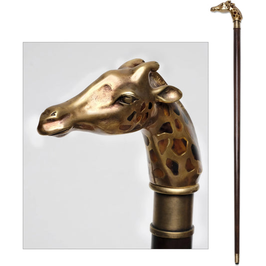 001 SI-2016156 | Primary Silo | Giraffe Walking Stick by Maitland-Smith. Made from unique in a traditional style.