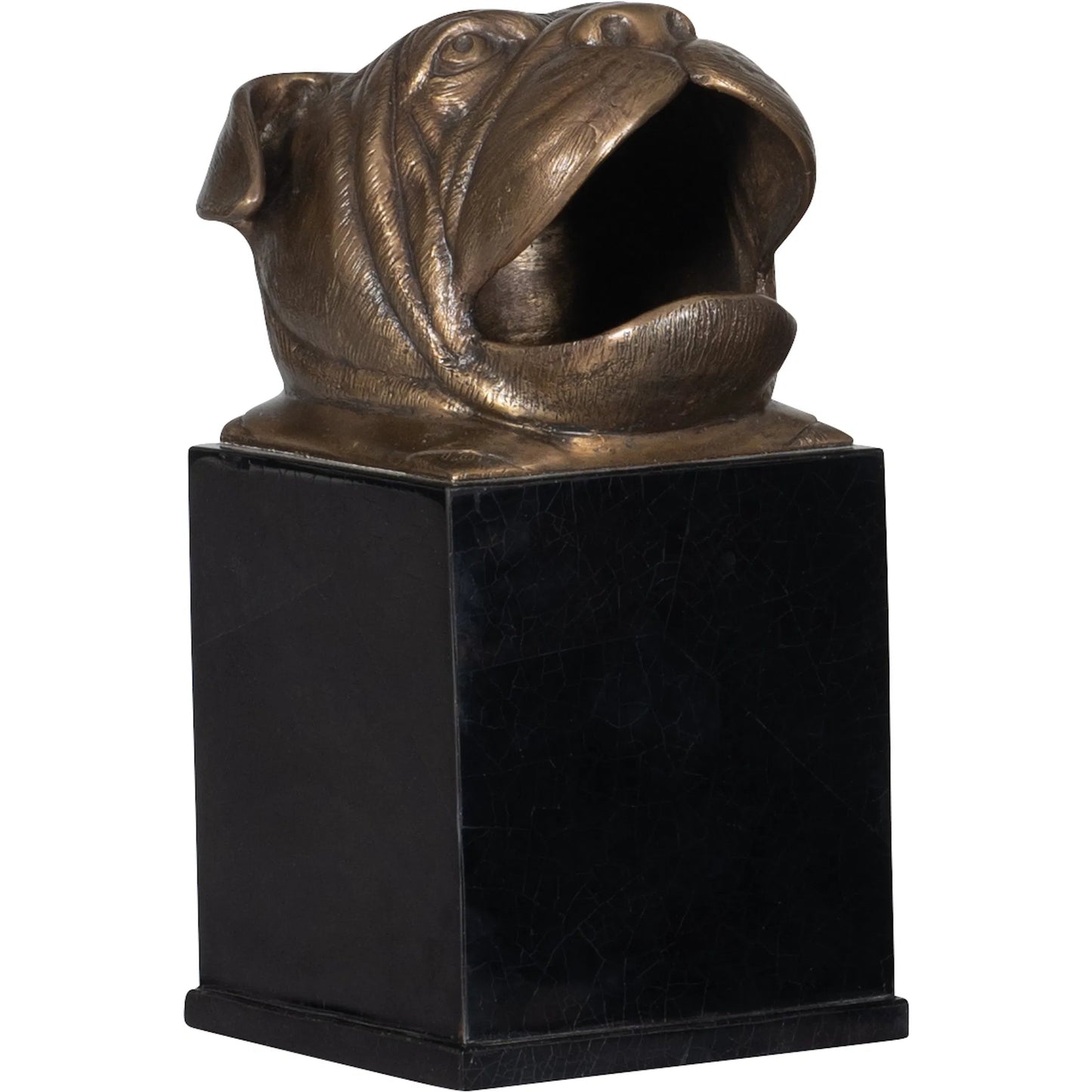 002 SI-2239066 | Additional Silo | Bulldog Tissue Box by Maitland-Smith in brass, black penshell. Made from unique in a unique style.