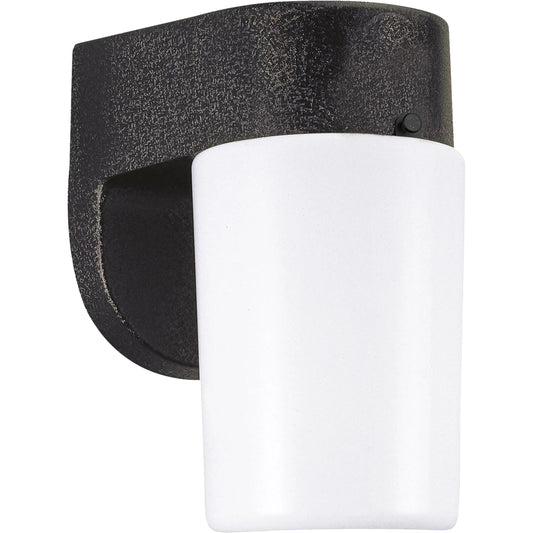 One Light Outdoor Wall Lantern by Visual Comfort & Co. in black. Made from polycarbonate in a modern style.
