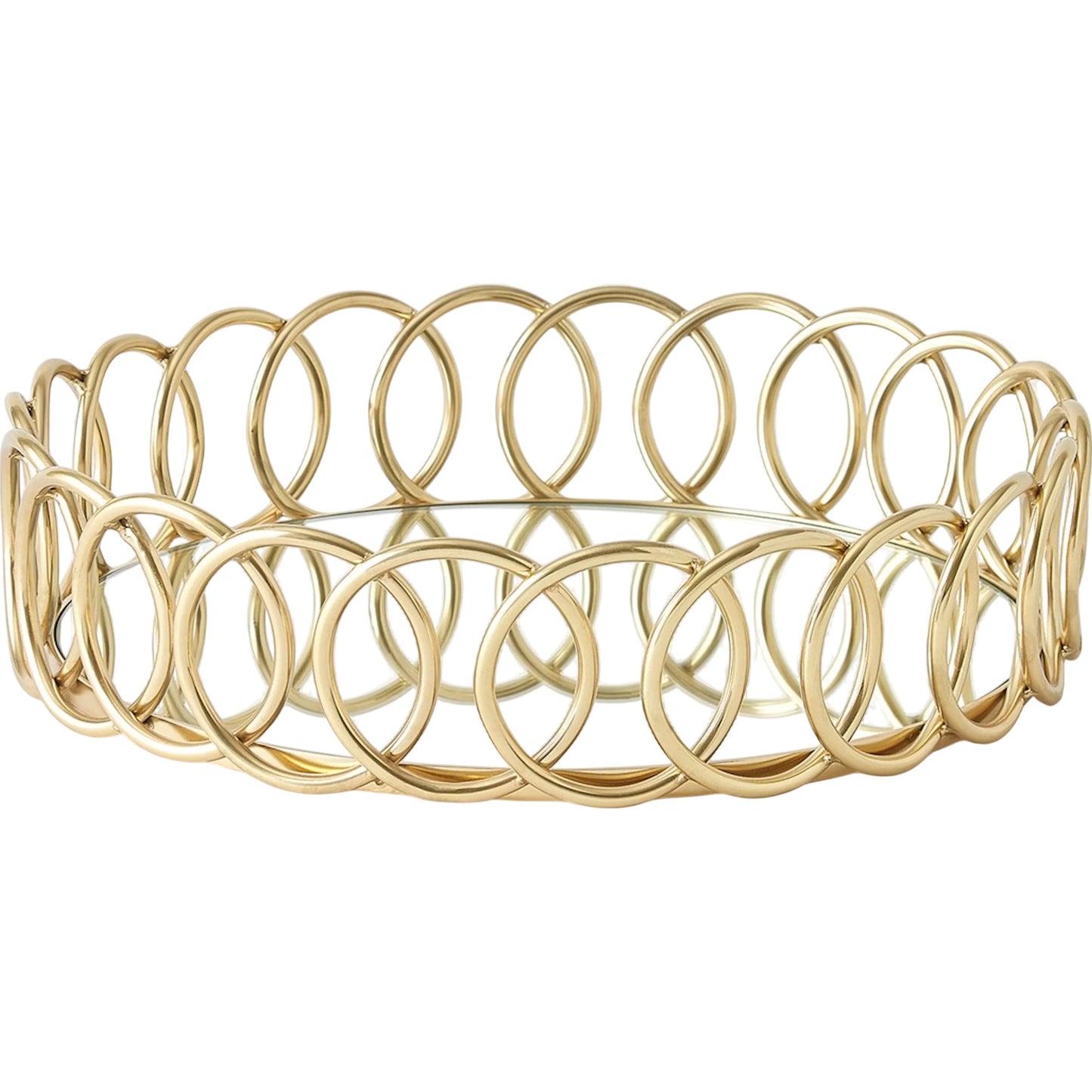 001 SI-2323924 | Primary Silo | Loops Tray by Global Views in brass. Made from unique in a transitional style.