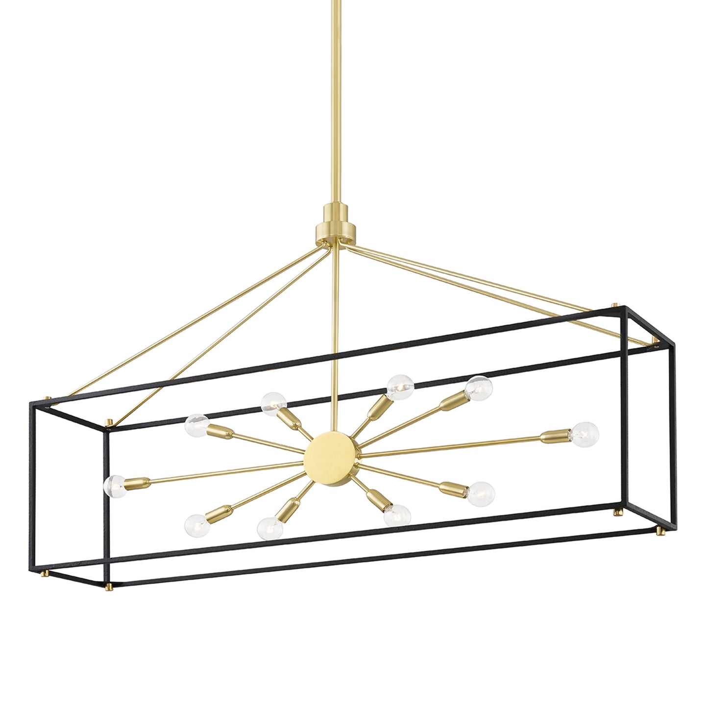 003 SI-2029361 | Additional Silo | Glendale 10 Light Island Light by Hudson Valley. Made from brass in a modern style.