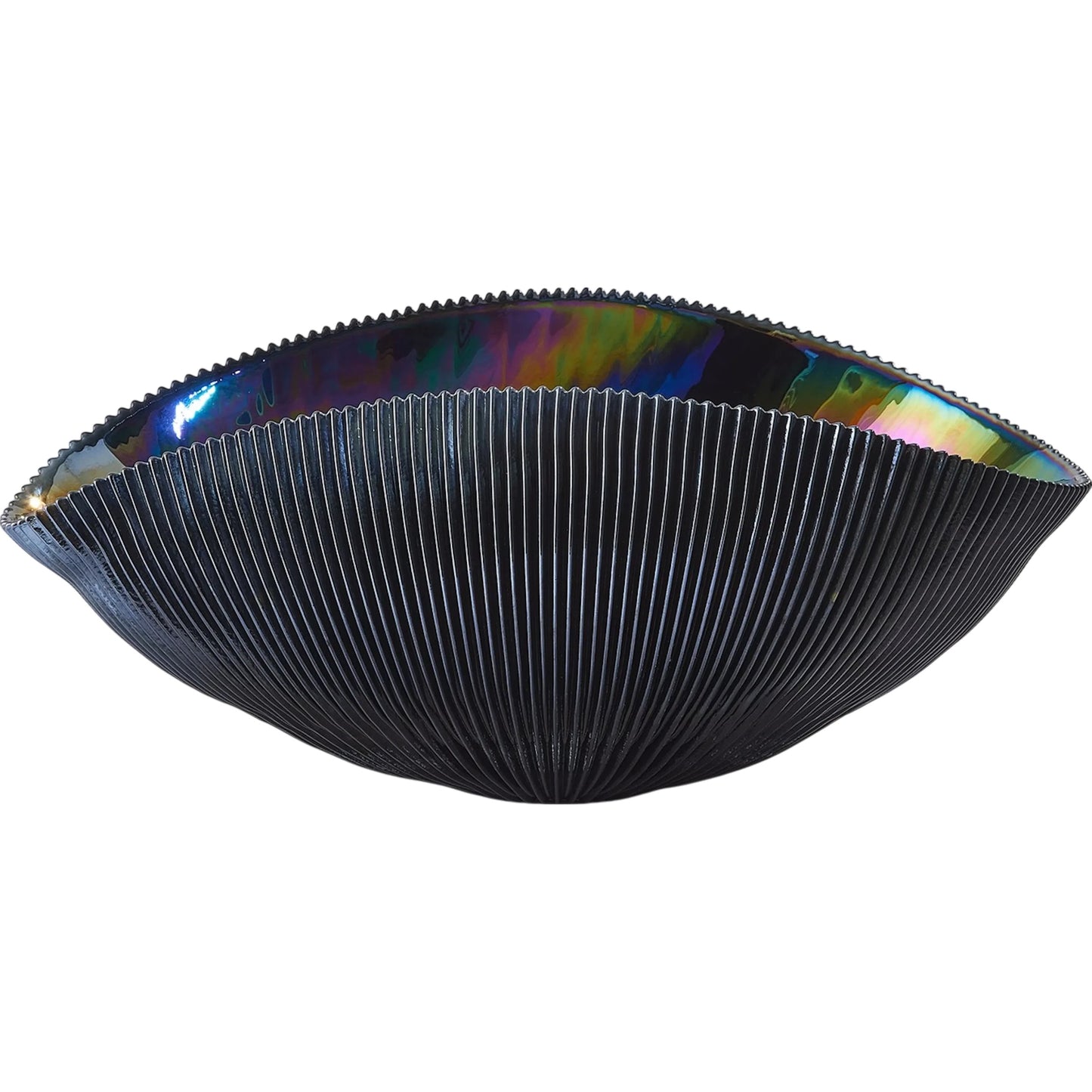 005 SI-2324134 | Primary Silo | Pleated Bowl by Global Views. Made from unique in a eclectic & global style.