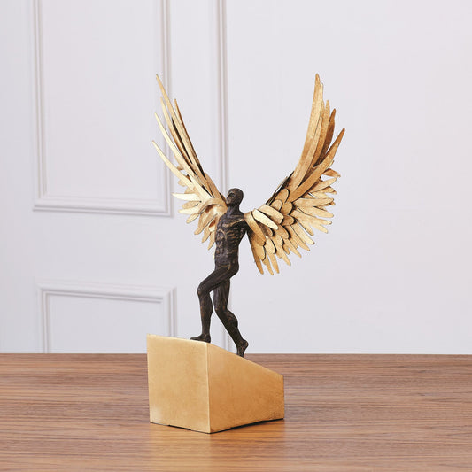 Avian Man - Running by Global Views. Made from cast iron, iron in a eclectic & global style.