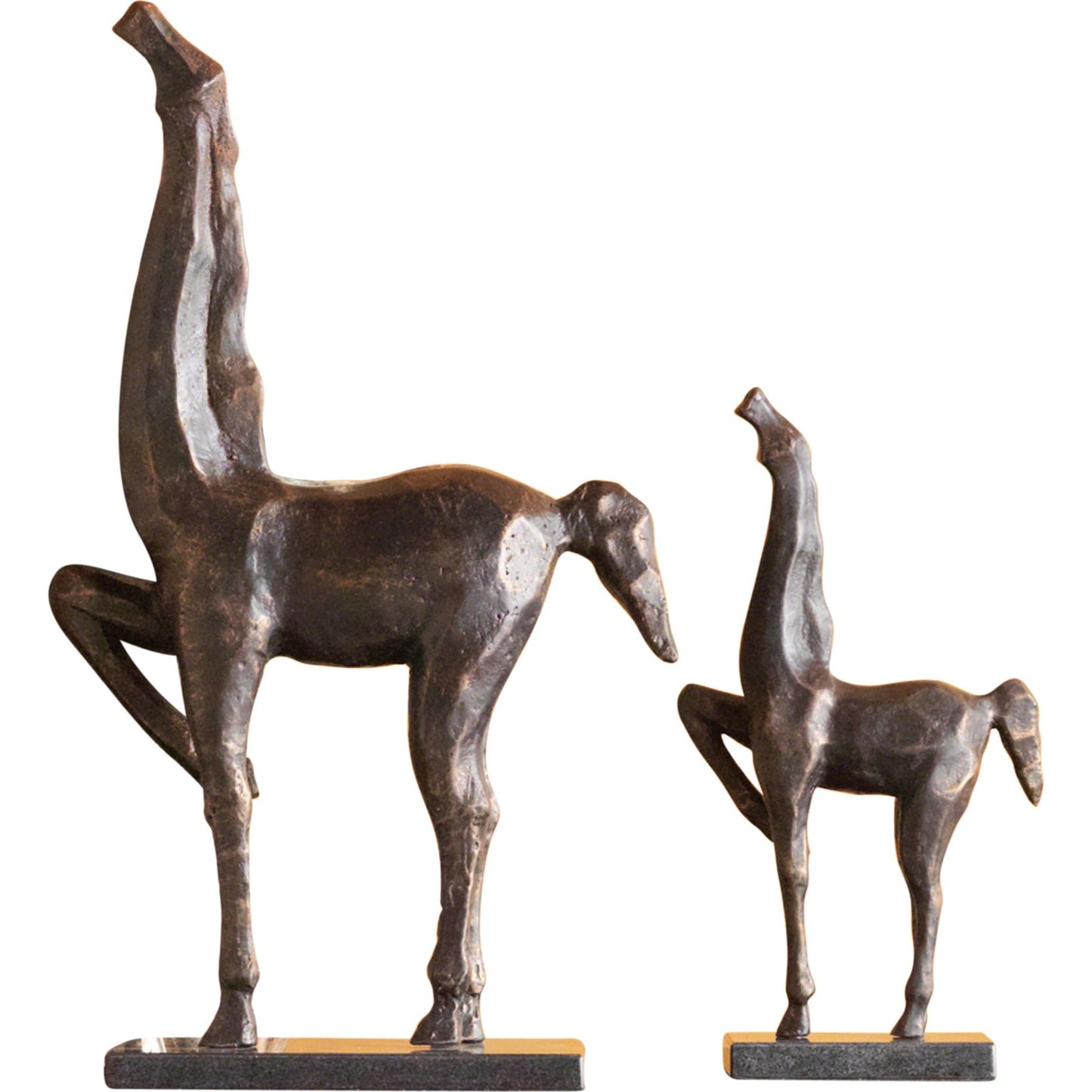 003 SR-701059,SR-891694 | Additional Silo | Cubist Horse by Global Views in bronze patina. Made from cast iron in a eclectic & global style.