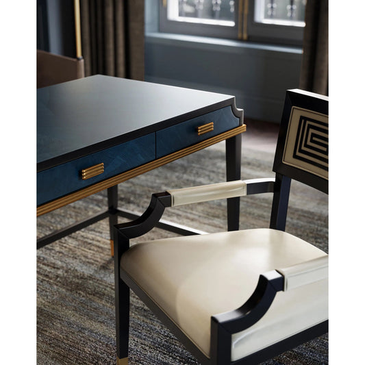 Kallista Desk by Currey and Company. Made from unique in a transitional style.