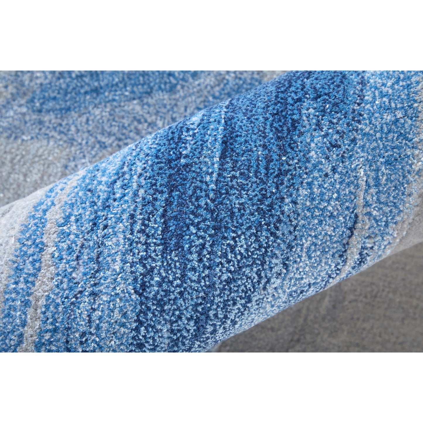 005 SI-2238428,SI-2238429,SI-2238430,SI-2238431,SI-2238432,SI-2238433 | Closeup | Kawai Rug - KAW8984F by Feizy in blue, gray. Made from wool, viscose in a unique style.