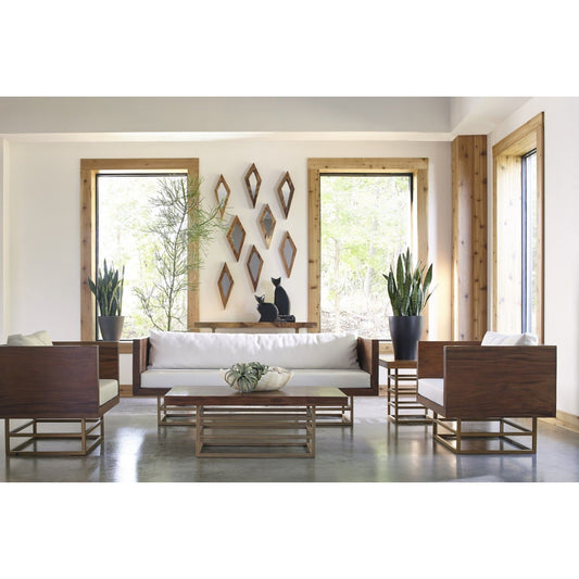 Diamond Chamcha Wood Mirror by Phillips Collection in beige. Made from wood in a eclectic & global style.