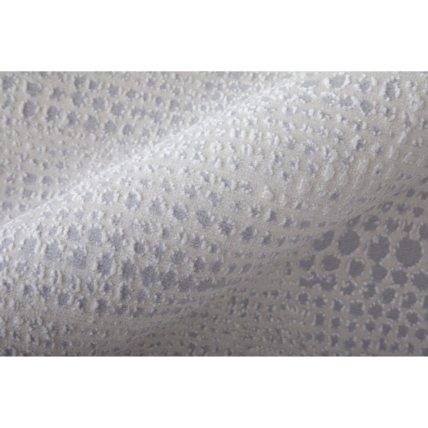 003 SI-2158650,SI-2158651,SI-2158652,SI-2158653 | Closeup | Prasad Rug - 67039N8F by Feizy in ivory, silver, gray. Made from polypropylene, polyester in a unique style.