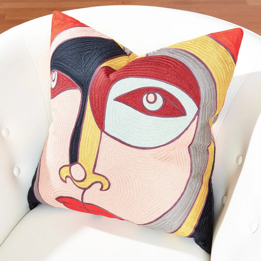 Paloma Pillow by Global Views in natural. Made from shell: 100% cotton, lining: 100% cotton in a modern style.