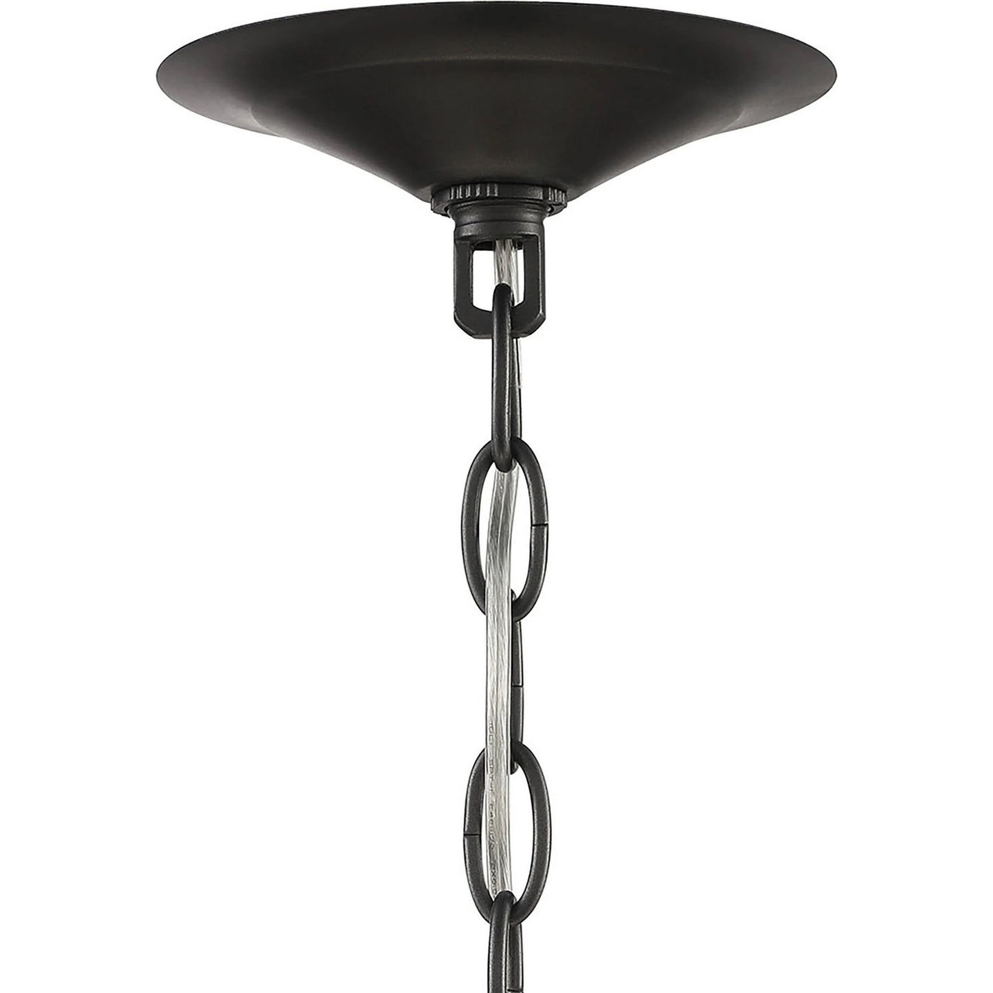 003 SI-1966006 | Lifestyle | Sullivan 2-Light Drum Chandelier by Lumanity in oil rubbed bronze. Made from iron, travertine, glass in a modern style.