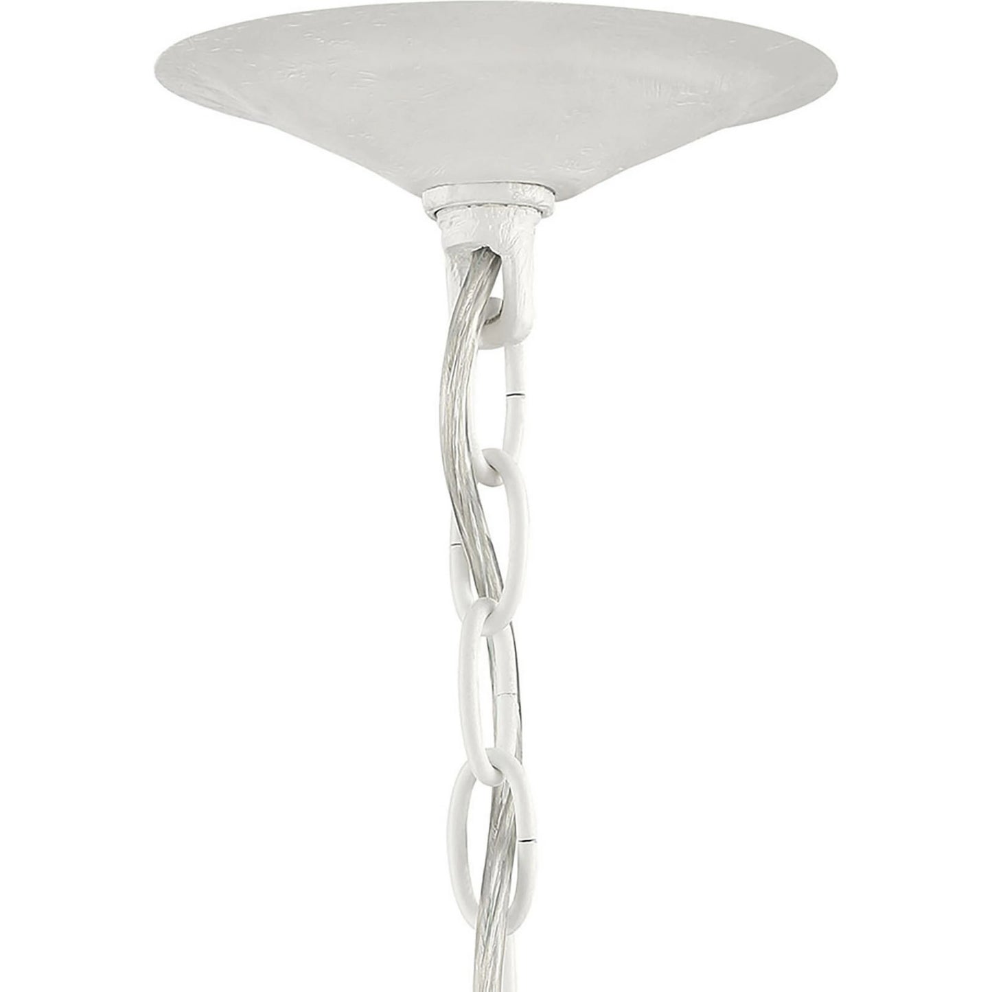 002 SI-1965977 | Additional Silo | Eclipse 2-Light Oval Chandelier by Lumanity in gesso white. Made from iron in a modern style.