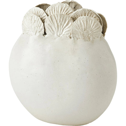 Sand Dollar Vase by Global Views in black. Made from unique in a coastal style.