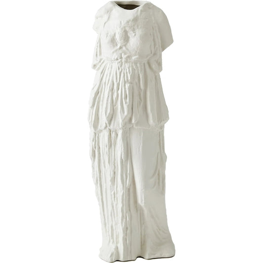 Greco Vase by Global Views in matte white. Made from unique in a modern style.