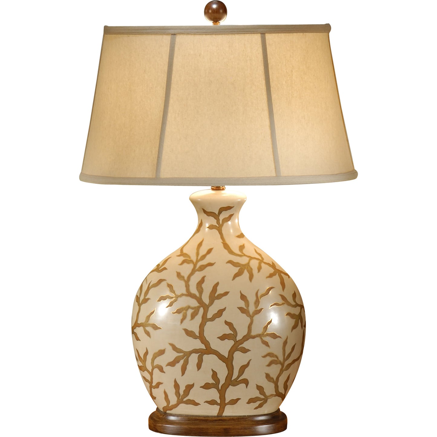 001 SR-385439 | Primary Silo | Frantic Branches Lamp by Wildwood in hand painted, fruitwood. Made from ceramic, porcelain in a cottage & farmhouse style.