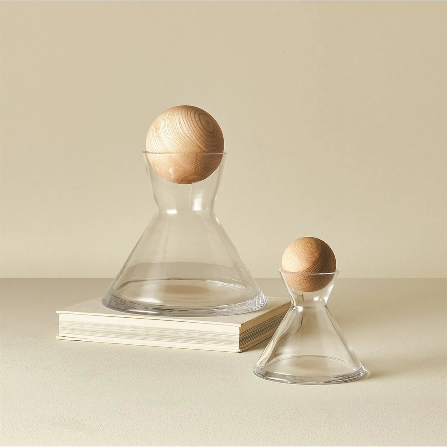 003 SI-2323955,SI-2323956 | Lifestyle | Maxwell Decanter by Global Views in natural, ash. Made from unique in a transitional style.