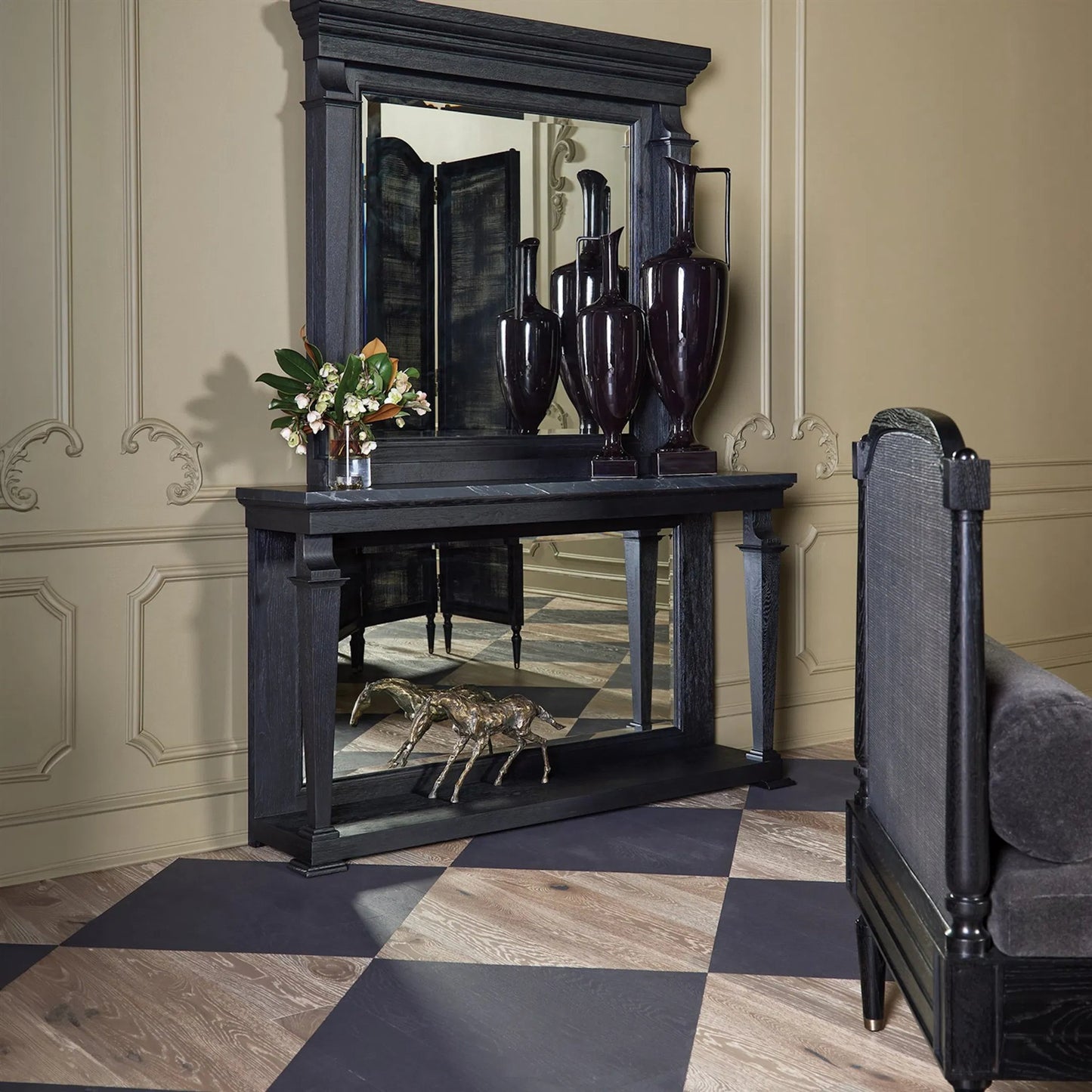 009 SI-2323835 | Unknown | Josephine Console by Global Views in marble. Made from unique in a unique style.