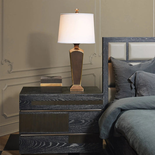 Brazil Chest by Global Views in black and bronze. Made from unique in a modern style.