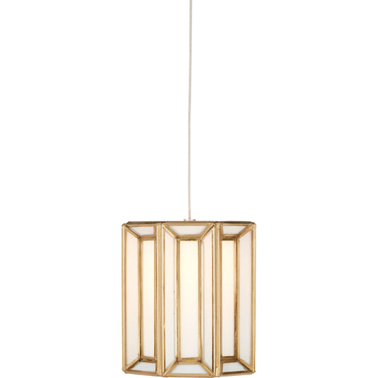 001 SI-1894264 | Primary Silo | Daze 1-LIGHT Multi-Drop Pendant by Currey and Company in antique brass, white, painted silver. Made from frosted glass in a modern style.