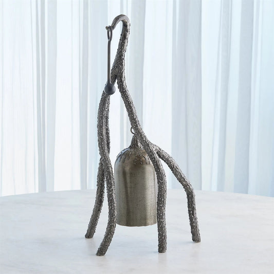 Forest Blossom Sound Sculpture by Global Views in forest and metallic. Made from unique in a rustic style.