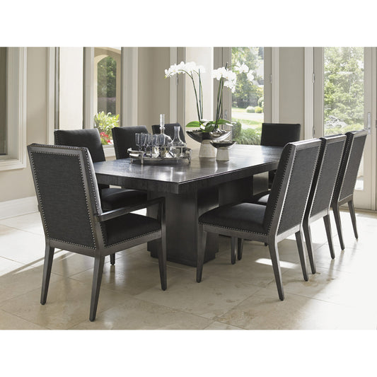 Vantage Upholstered Arm Chair by Lexington in black. Made from unique in a transitional style.