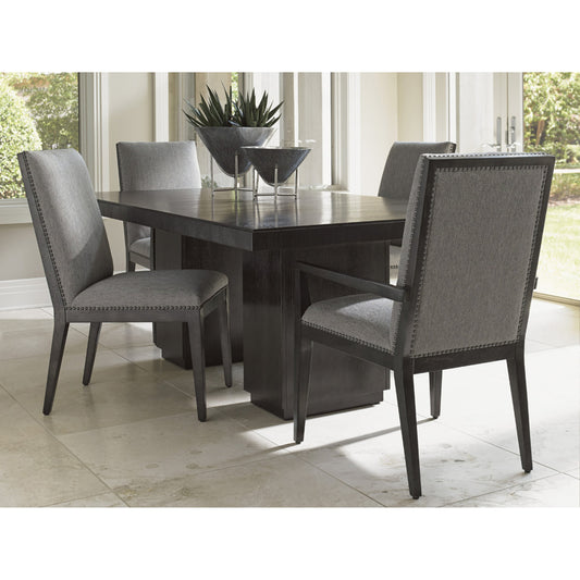 Vantage Upholstered Side Chair by Lexington in gray. Made from unique in a transitional style.