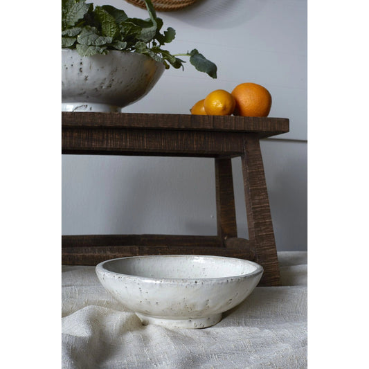 Divvy Bowl by Accent Decor in white. Made from ceramic in a modern style.
