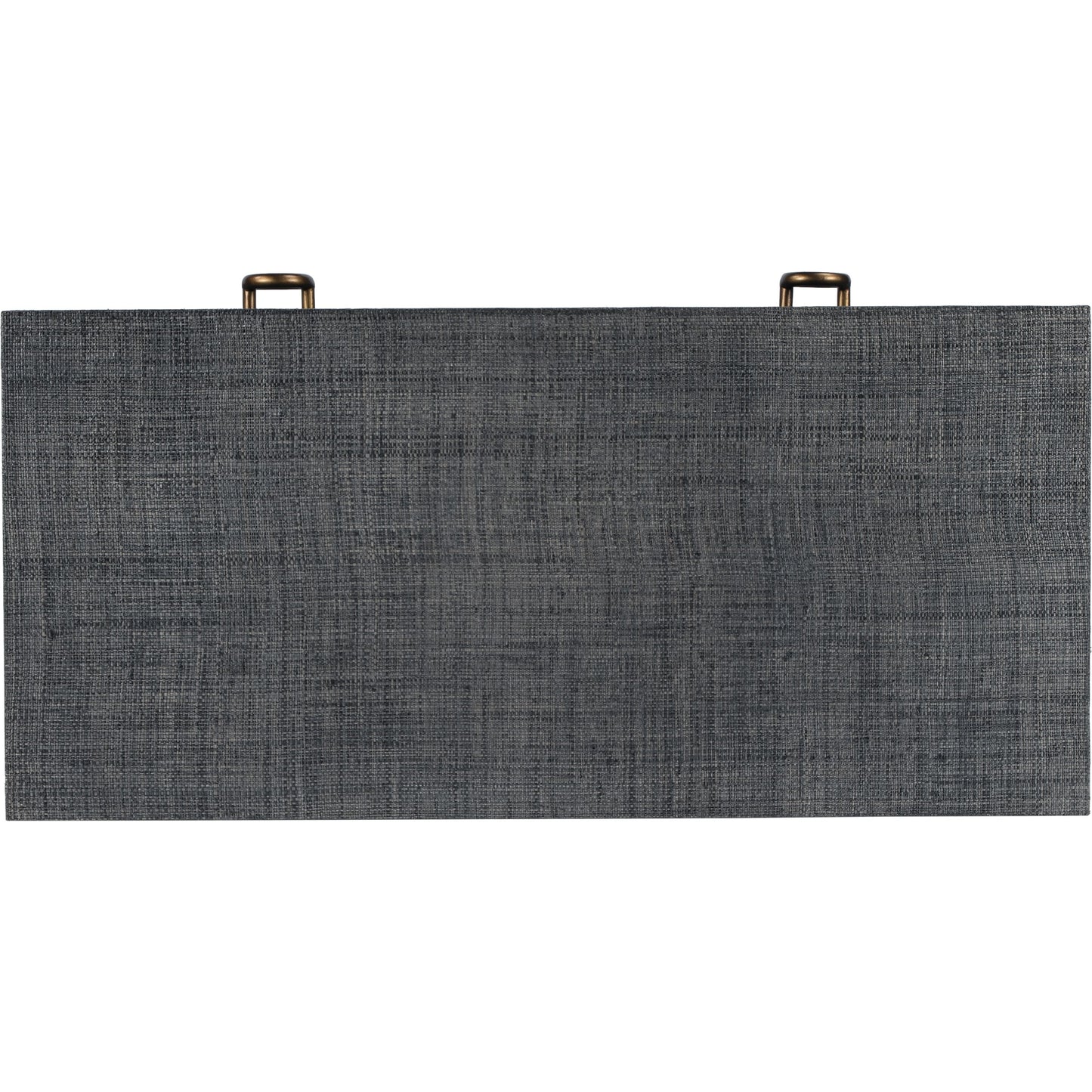 006 SI-2077869 | Additional Silo | Chatham Raffia Console Table by Butler Specialty Company in charcoal and charcoal raffia. Made from gmelina beechwood solids, mdf panel with maple veneer, raffia, aluminium in a transitional style.