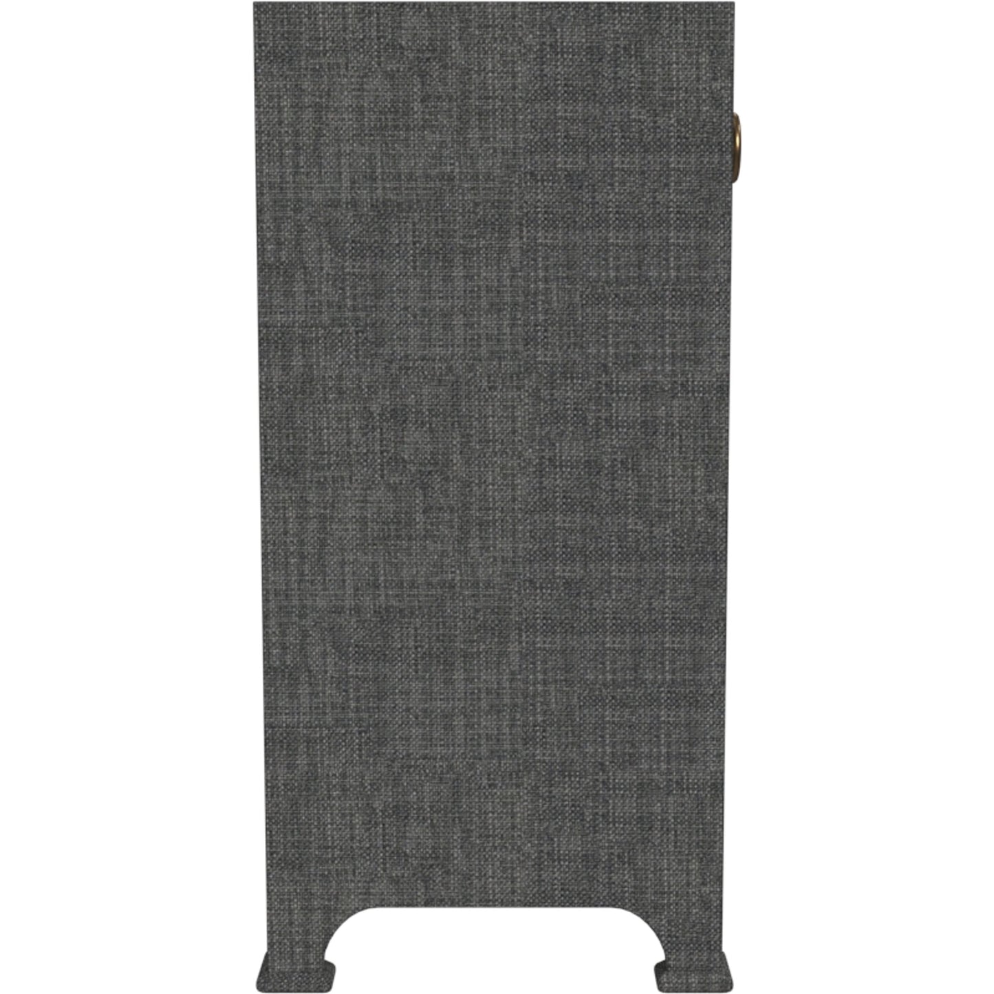 004 SI-2077872 | Additional Silo | Chatham 2-Drawer Raffia Cabinet by Butler Specialty Company in charcoal and charcoal raffia. Made from gmelina beechwood solids, mdf panel with maple veneer, raffia, aluminium in a modern style.