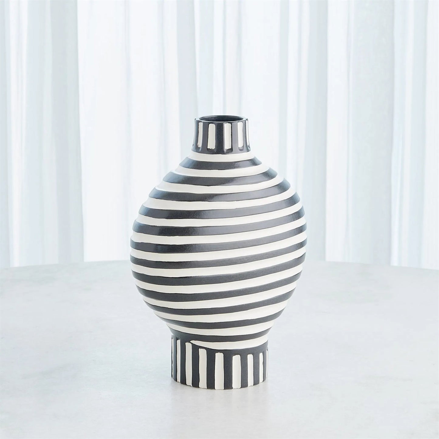 002 SI-2323307 | Lifestyle | Colbert Vase by Global Views in white. Made from unique in a eclectic & global style.