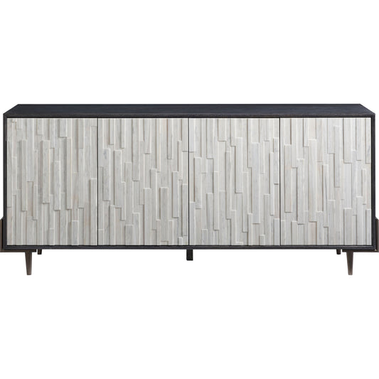 Curated Olso Entertainment Console by Universal Furniture in onyx and onyx. Made from unique in a modern style.