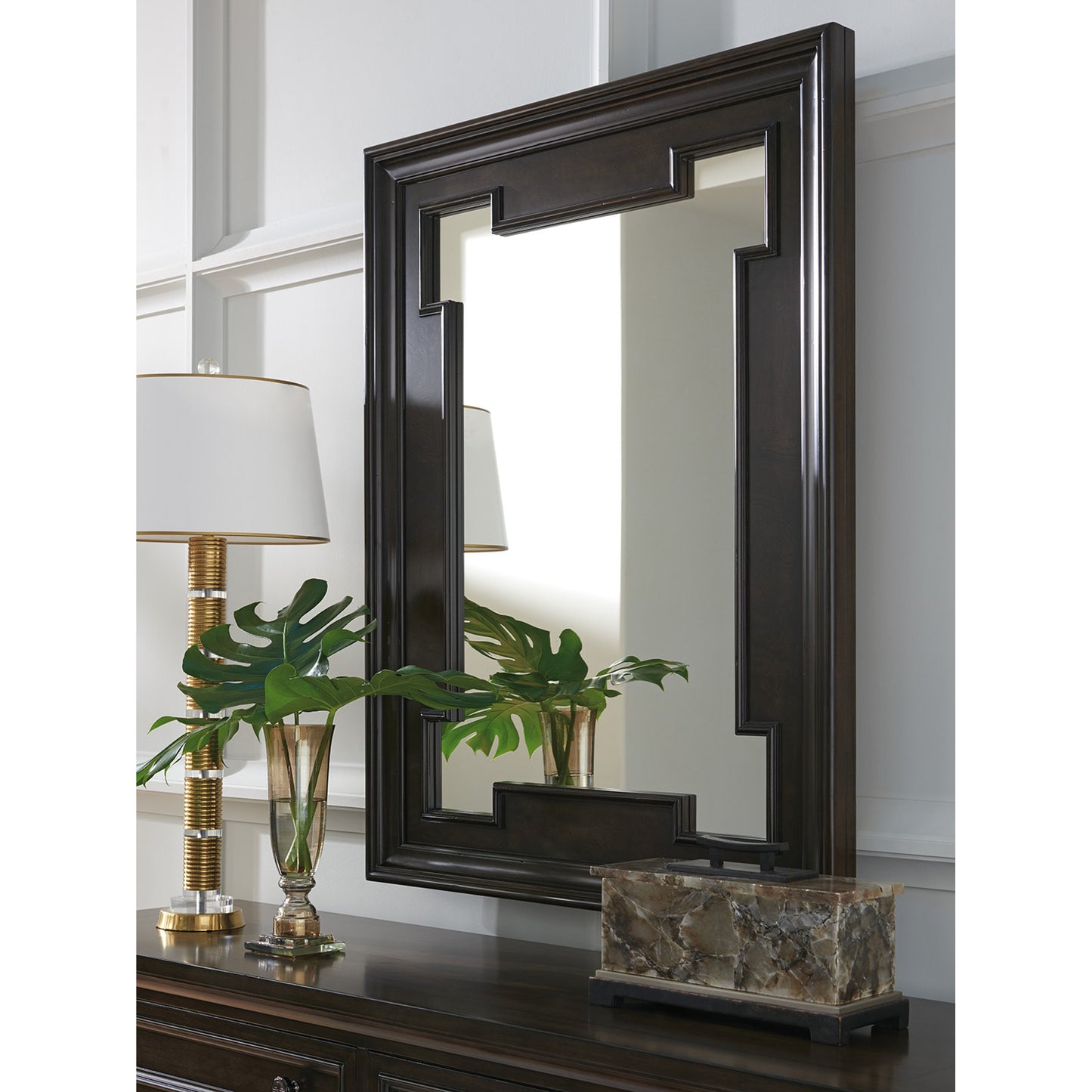 002 SR-834914 | Lifestyle | Highwood Mirror by Barclay Butera. Made from unique in a transitional style.