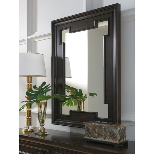 Highwood Mirror by Barclay Butera. Made from unique in a transitional style.