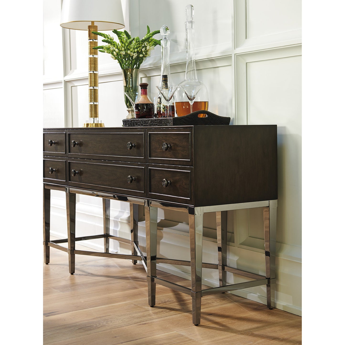 003 SR-834893 | Lifestyle | Fairfax Sideboard by Barclay Butera. Made from unique in a transitional style.