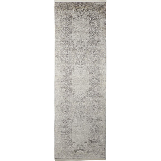Sarrant Transitional Rug - 3964F by Feizy in gray, ivory, tan. Made from viscose, polyester in a unique style.