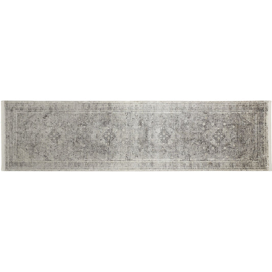 Sarrant Transitional Rug - 3966F by Feizy in gray, silver, ivory. Made from viscose, polyester in a unique style.