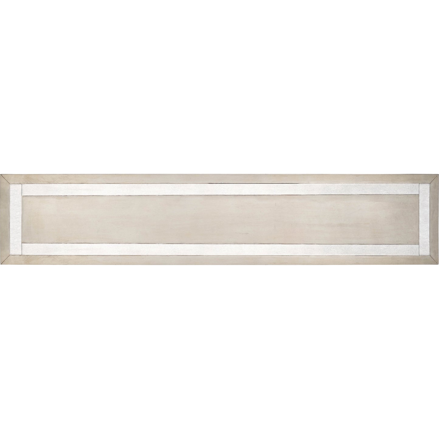 011 O-BUTLER-9201345 | Additional Silo | Katya Console Table by Butler Specialty Company in silver and silver leaf. Made from poplar hardwood solids, distressed mirror in a modern style.