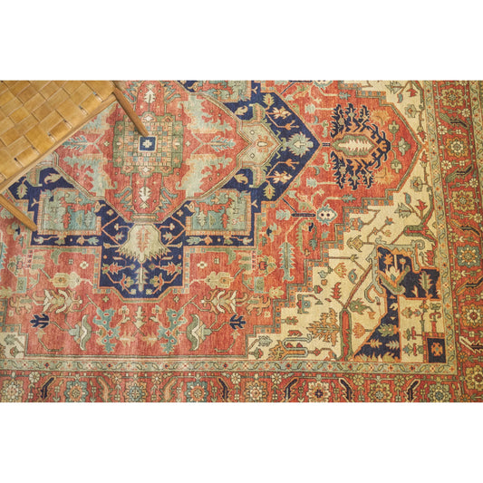 Fine Serapi 9206 Rug by Exquisite Rugs in rust, ivory. Made from new zealand wool in a unique style.