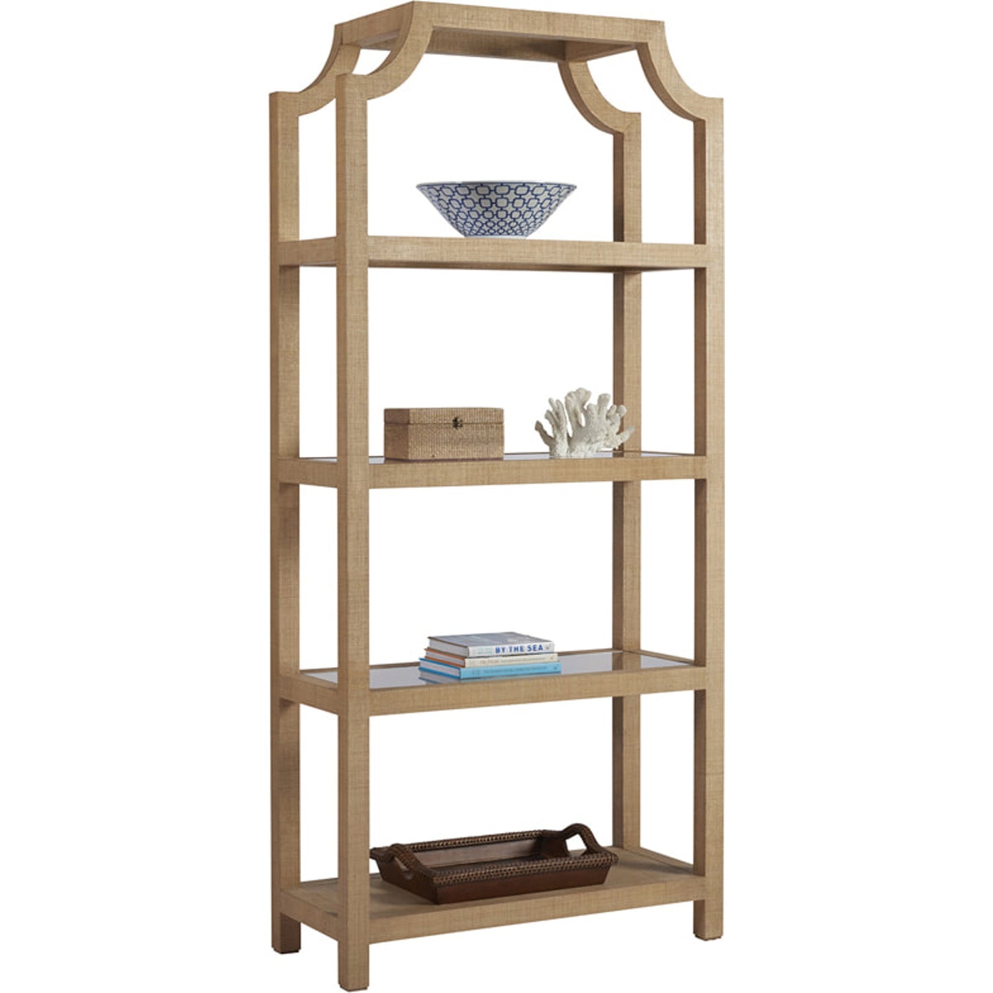001 SR-834777 | Additional Silo | Beachcomber Raffia Etagere by Lexington. Made from unique in a transitional style.