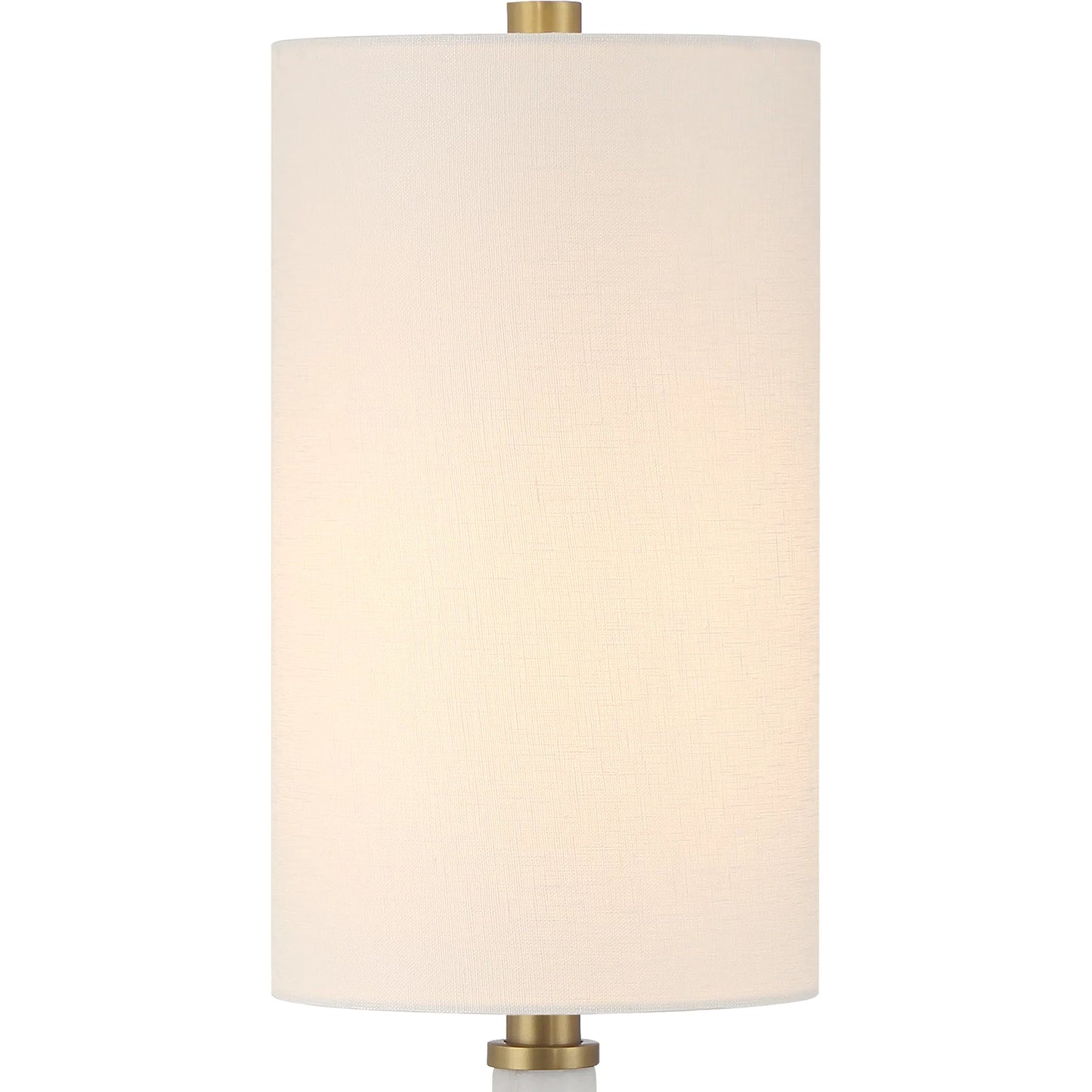 003 SI-2387108 | Closeup | Munroe Table Lamp by Currey and Company in white, antique brass. Made from marble, metal in a modern style.