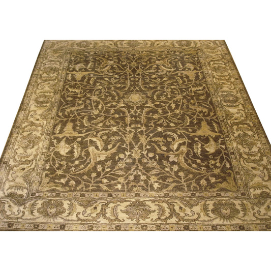 Antique Weave Oushak 9211 Rug by Exquisite Rugs in tobacco, beige. Made from new zealand wool in a unique style.